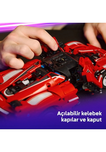 LEGO® Technic Ferrari FXX K 42212 - 10 Yaş ve Üzeri Çocuklar için STEM Oyuncak Yapım Seti (897 Parça)