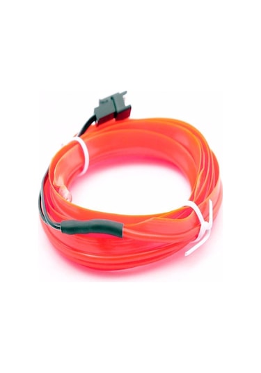 Her Araca Uyumlu Universal İp Neon Led - Kırmızı Renk 2 Metre 12v