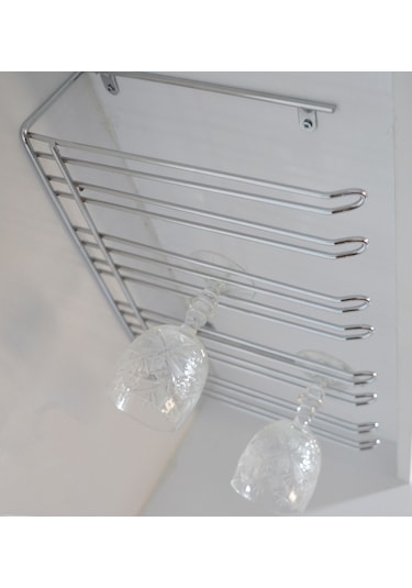 Krom 4 Bölmeli Bar Kadehlik Bardaklık