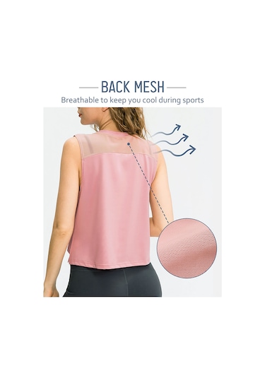 Wezone Kadınlar İçin Hızlı Kuruyan Esnek Mesh Spor Atleti - Koşu, Yoga Ve Fitness İçin Rahat Üst Giyim Sarı