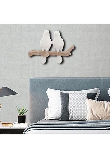 Suntek Duvara Monte Reçine Coat Robe Kanca Kuşlar Ağaç 2-kuş Diğer