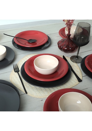 Keramika Noble Mix Yemek Takımı 18 Parça 6 Kişilik 030-520-623