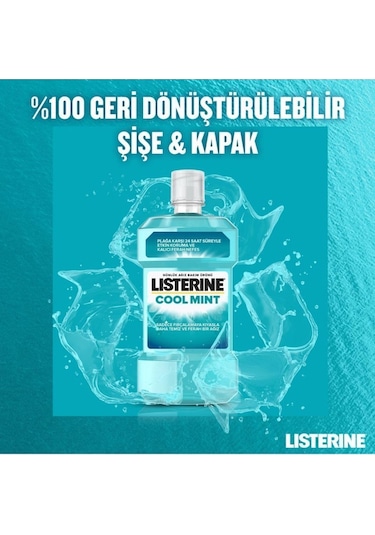 Listerine Ağız Bakım Suyu Cool Mint 500 ML + 250 ML