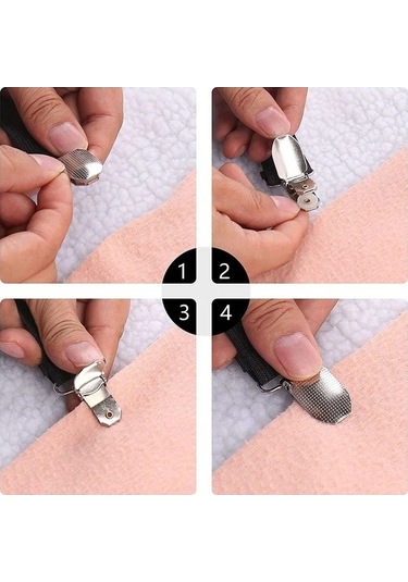 Flybuy Yatak Yatak Tutucular Tutucu Str Siyah-12 Klips-tutucu Klipsler Klipsle Kaymaz Kapak Gereçleri Ev Elemanları Elastik 8/12 47125189 Zg Çok Renkli