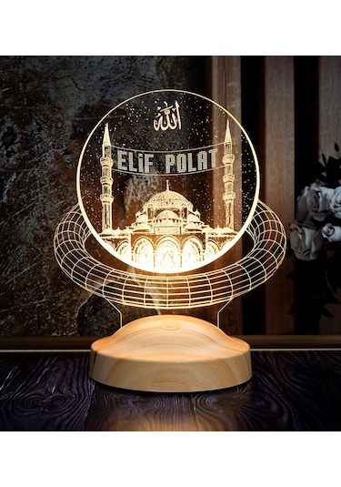 Mahyalı Camii, Kişiye Özel Dini Hediye 3D Led Lamba