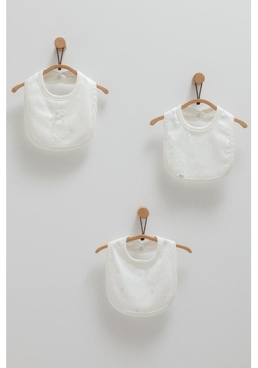 Caramell Pamuk Cute Rabbit 3'lü Mama Önlüğü Crml.onk1490 Ekru