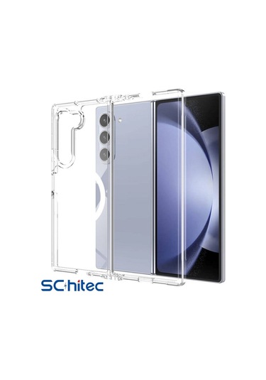 Schitec Samsung Galaxy Z Fold 6 Magsafe Özellikli Şeffaf Kılıf -