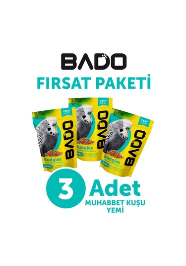 Bado Muhabbet Kuş Yemi Special 400gr 3lü