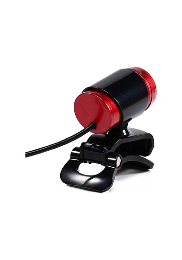 Yaleker Usb 2.0 Web Kamerası, Gürültü Engelleme Mikrofonlu, 300.000 Piksel, 360 Dönebilen, Otomatik Beyaz Dengesi, Masaüstü Ve Dizüstü Bilgisayarlar İçin, Siyah-kırmızı