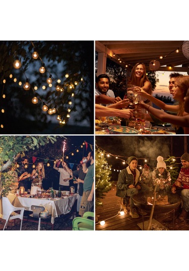 Moveevo 25 Adet Ip44 Su Geçirmez E12 Varm Beyaz Led Ampul Plastik - 110v, 0.6w, 360 Aydınlatma Şeffaf