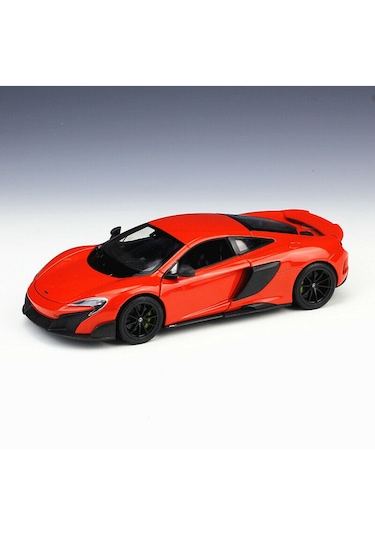Welly 1/24 Mclaren 675lt Turuncu Metal Model Oyuncak Araba