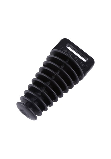 Kosona Motosiklet Atv Egzos Borusu Koruması 27-48mm Tapered Fit Su Ve Nem Engelleme Siyah Kauçuk Tıkanıklığı