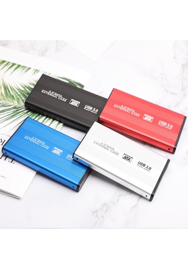 2.5'' Usb 3.0 Harici Sabit Sürücü Taşınabilir Hdd Yüksek Aktarım Hızı Masaüstü/dizüstü Bilgisayar İçin Tak Ve Çalıştır 80 Gb Siyah