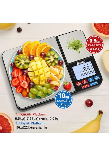 Voit Sc21 Hassas Mutfak Terazisi-lcd Ekranlı Dijital Tartı