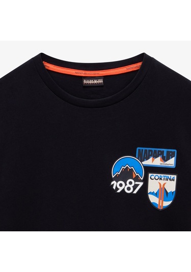 Napapijri S-montepiana Erkek Siyah T-shirt Np0a88sv9411 Siyah