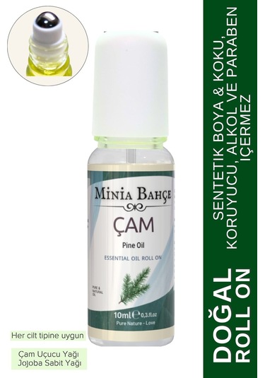 Minia Bahçe Aromaterapi Çam Ağacı Roll-on, %100 Doğal, 10ml