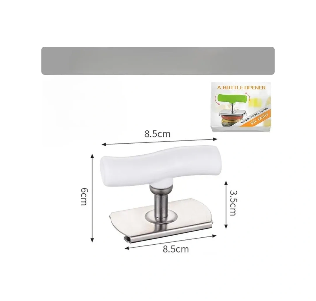 Konesam Metal Kavanoz Ve Şişe Açıcı, 9 Cm, Konforlu Abs Kolu, 2.5-9.5 Cm Kaplar, Ev Gereci, Yeşil Yeşil