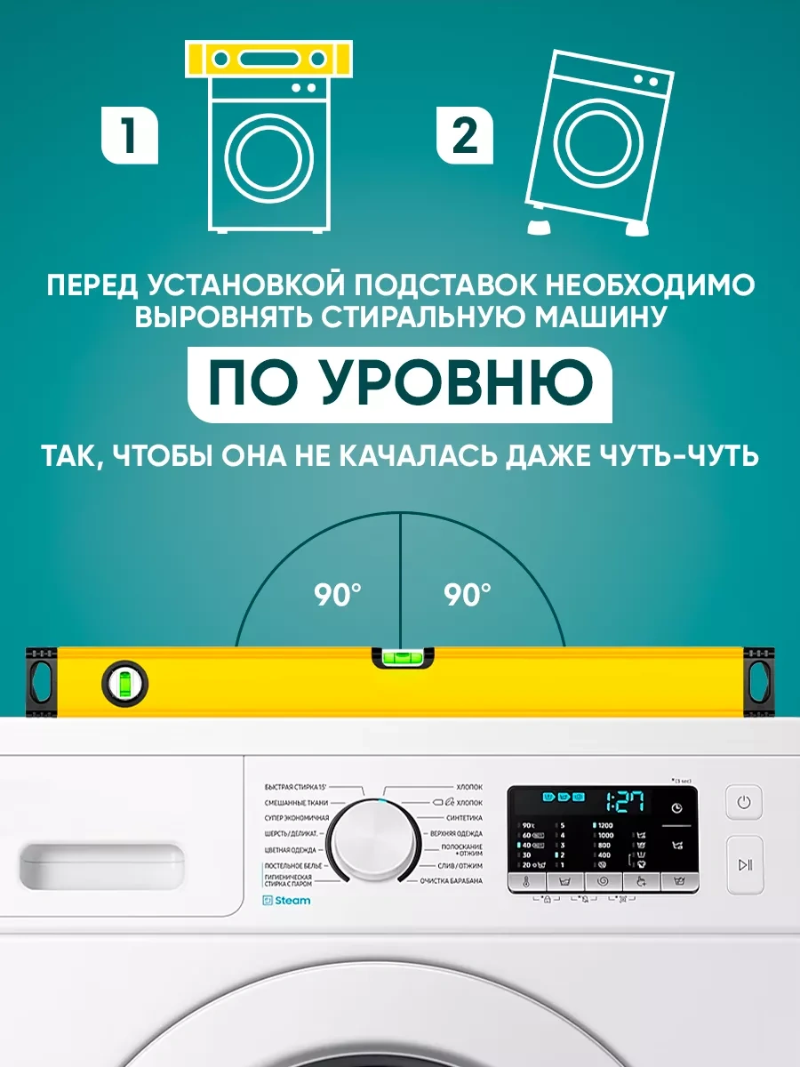 Ubbo Çamaşır Makinesi İçin 4 Adet Antivibrasyon Standı 209188595