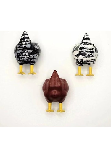 Dofolink Kırmızı Tavuk Popoyu Bıçaklama Mıknatıslı Buzdolabı Sticker - 1 Adet Funny Dekoratif
