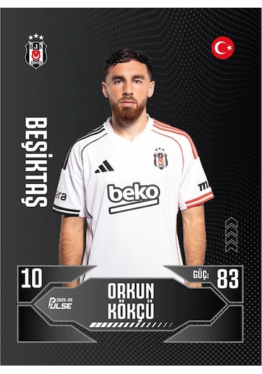 Eco Bundle - Beşiktaş - Pulse Futbolcu Kartları 2025/26 - 2 Paket