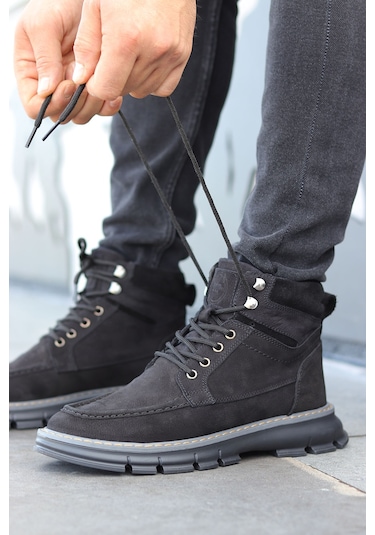 M.p. Dex Suya Dayanıklı Hakiki Deri Günlük Erkek Bot 667800001249 01 Siyah Siyah