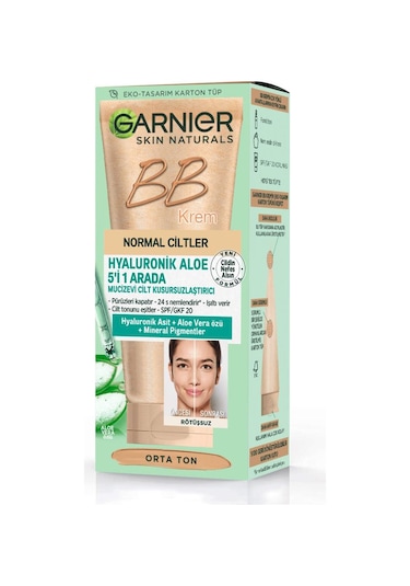 Garnier Mucizevi Normal Ciltler İçin Cilt Kusursuzlaştırı BB Krem Orta Ton 50 ML