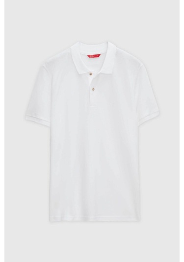 Ds Damat Regular Fit Beyaz Pike Dokulu %100 Pamuk Kıvrılmaz Polo Yaka Nakışlı T-shirt 4HC14ORT51000 Beyaz Ds Damat Regular Fit Beyaz Pike Dokulu %100 Pamuk Kıvrılmaz Polo Yaka Nakışlı T-shirt 4HC14ORT51000 Beyaz