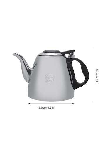 Ocak Üstü Çaydanlıklar,çaydanlık Ocak Üstü,1.2l 1.5l Paslanmaz Çelik Ocak Üstü Çaydanlık Çay Kahve Potu Su Isıtıcısı Isıya Dayanıklı Sap 1.2l