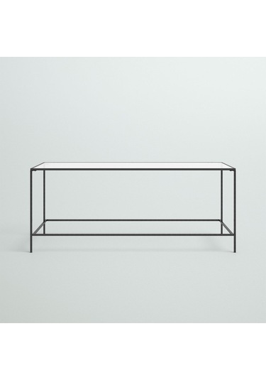 Flores Siyah Metal Orta Sehpa