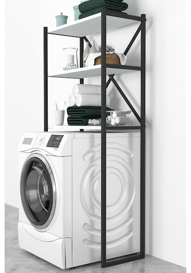 Bofigo 3 Raflı Metal Banyo Düzenleyici Beyaz