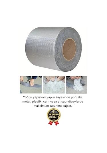 Premium Su Sızdırmaz İzolasyon Çatlak Boru Tamir Çamur Bandı Isıya Dayanıklı Sakız Bant 48 Mm X 2 Mt