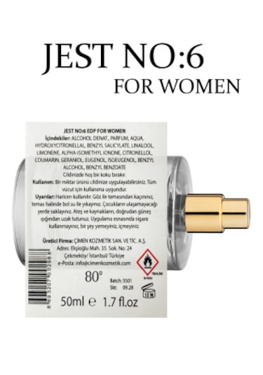 Jest No:6 Edp For Women
