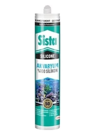 Sista Akvaryum Silikonu Şeffaf 280 Ml Beyaz Beyaz