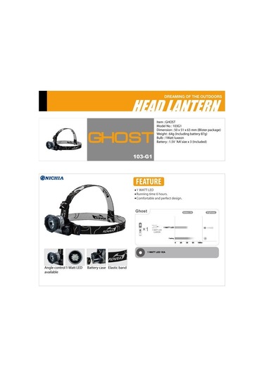 Kovea Ghost Kafa Lambası Siyah