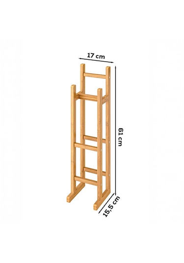 Perotti 16615 Looris Bambu Yedekli Wc Kağıtlık Standlı