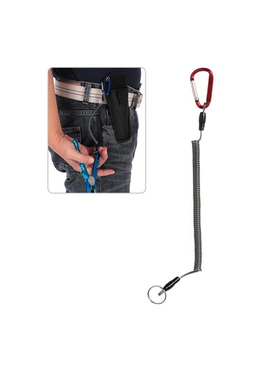 Jeehugo Kırmızı Çelik Esnek Olta Koruması - Genişletilebilir 135cm, Dış Mekan Balıkçılığı İçin Elverişli Kanca Klipsi