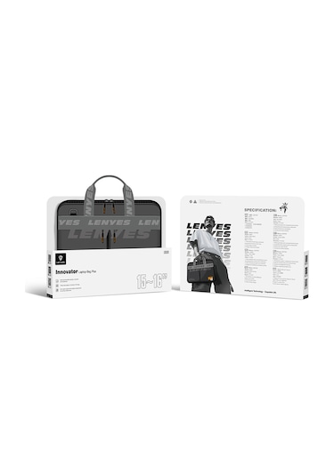 Lenyes Lb591 15-16 İnç Laptop Çantası 500d Kumaş Su Geçirmez Gri