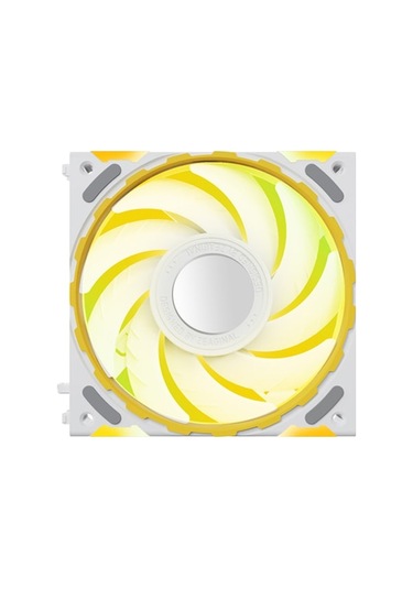 Yeston Sessiz Ve Renkli 12cm Rgb Bilgisayar Soğutma Fanı - Beyaz, Hdb Yataklı, Düşük Gürültü Beyaz Beyaz