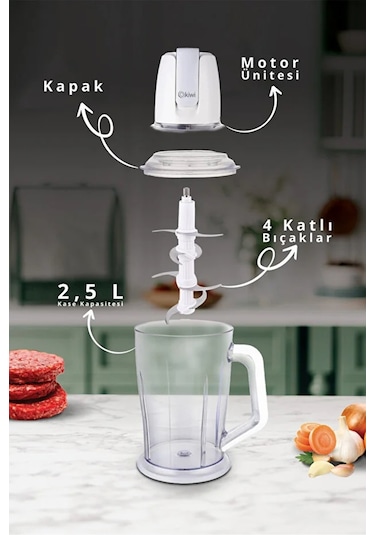 Kiwi KC-8244 400 W Rondo Beyaz Fiyatları ve Özellikleri