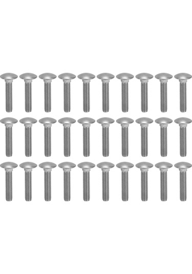 30pcs M8x40 Stainless Carriage Bolts Dın 603 Standart
