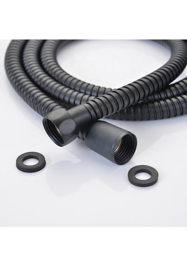 Quadro Duş Başlığı + Siyah Duş Hortumu + Mafsal Duş Takımı Duş Seti Duş Seti Plastik Tr İthalatçı Fe Diğer