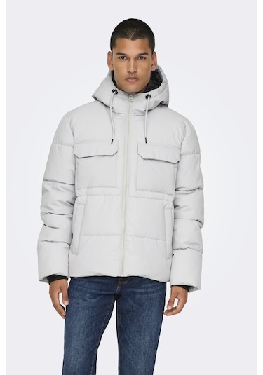 Onselıjah Pckt. Hood Jacket Otw Noos A.gri 22029661 Cok Renklı