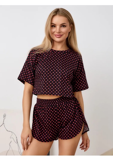 Deby Do Pantolonlu Pamuklu Pijama 445973806 Siyah