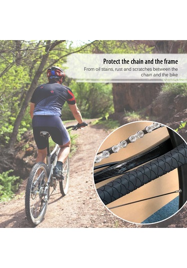 Ranyeek Bisiklet Zincir Koruyucu Silikon Şerit - Dağ Ve Yol Bisikletleri İçin Çizilmeye Karşı Dayanıklı Kılıf