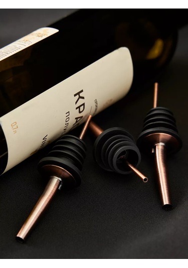 Maks Wıne Yağ Ve Şarap İçin Şişe Dolumu Seti 169177467 Bronz Rengi
