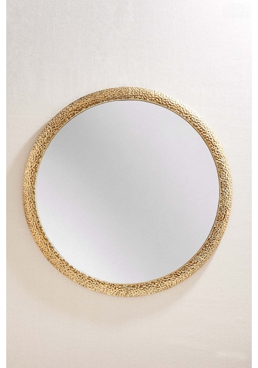 Pasabahce Dalga Ayna M Gold 67.5x67.5 Cm - 1 Adet Sarı
