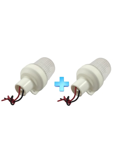 2'li Tekne Tepe Lambası. Boru Başlı Model. Ampul. 22mm Boru