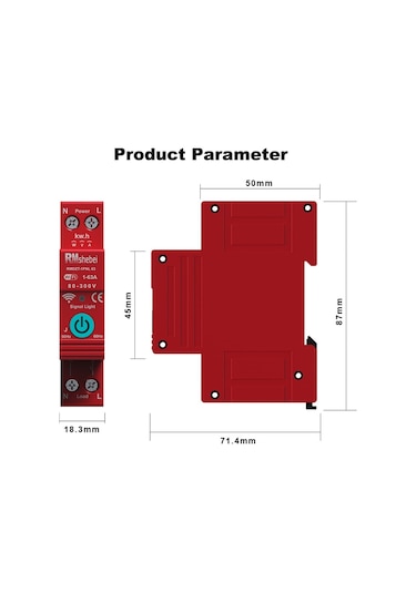 Konesam Akıllı Wi-fi Mcb Kesici - Tuya App İle Uzaktan Kontrol, Ses Komutu, Enerji Takip, Otomatik Yeniden Bağlama 112 Karakter