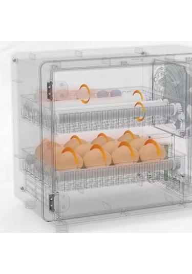 Küçük 24 Tavuk Yumurtası Kapasiteli Tam Otomatik Hobi Kabin Tip Kuluçka Makinesi