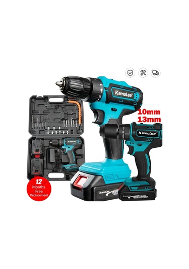 Tcherchı Kamolee DDF485 18 V Akülü Elektrikli Darbeli Matkap Tornavida Seti 10 x 13 MM